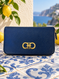 Ferragamo Gancini Zip Around Continental Wallet