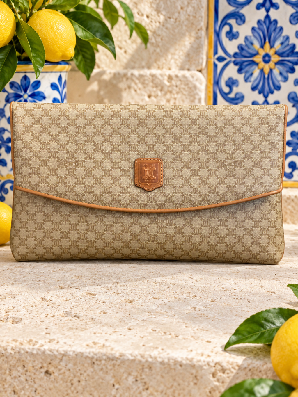 Celine Macadam Envelope Clutch