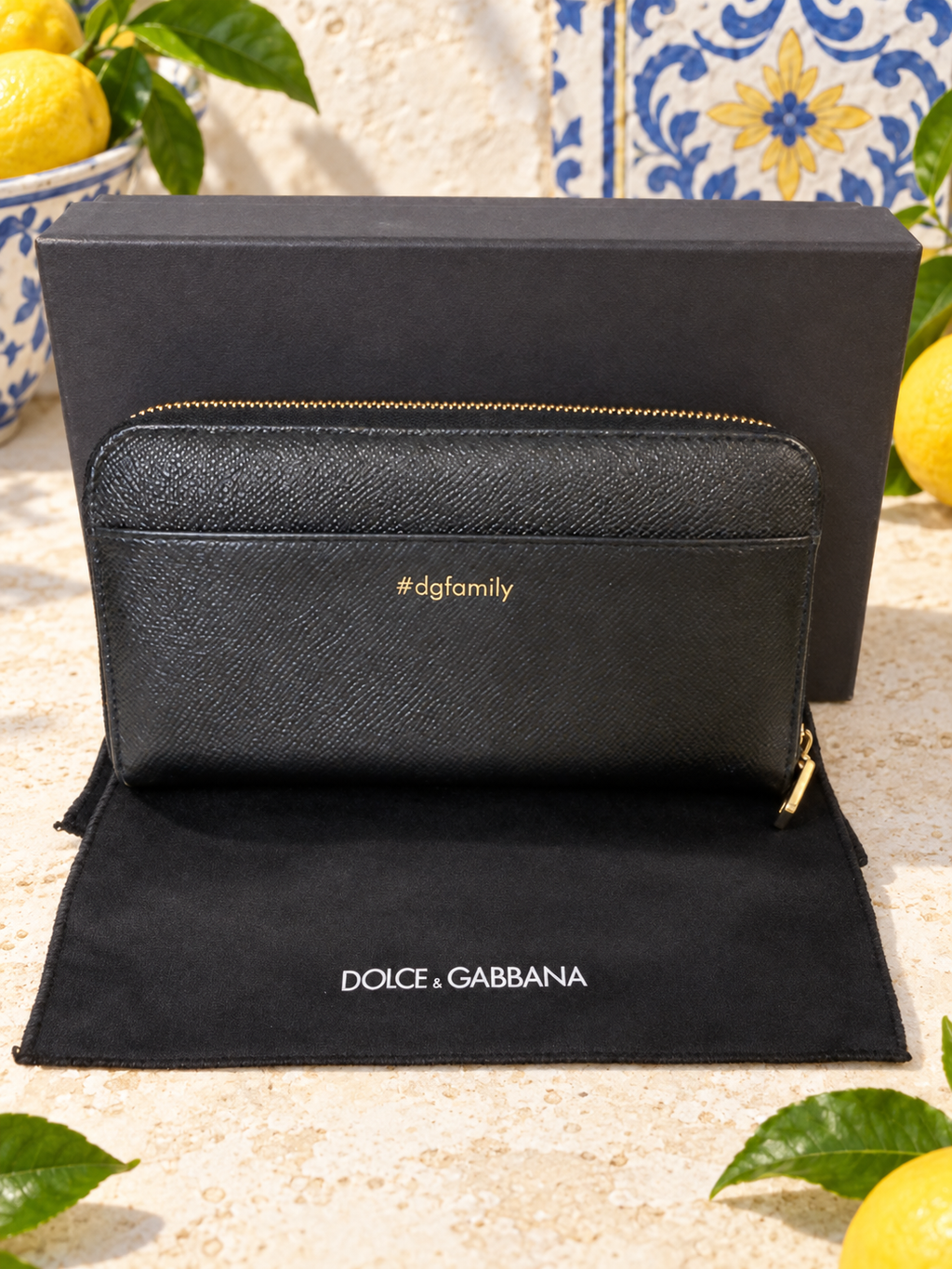 Dolce & Gabbana DG Family Dauphine Zip Around Wallet
