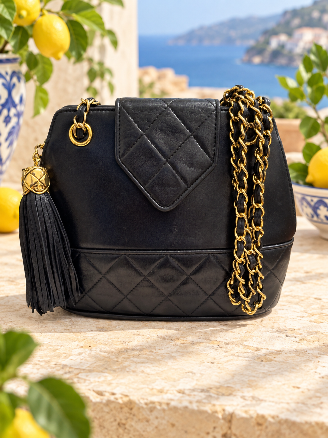 Chanel Quilted CC Tassel Shoulder Bag Series 1