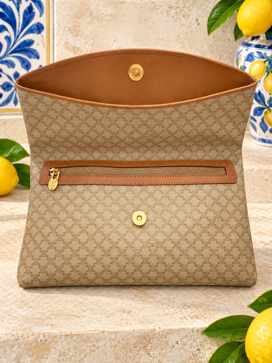 Celine Macadam Envelope Clutch