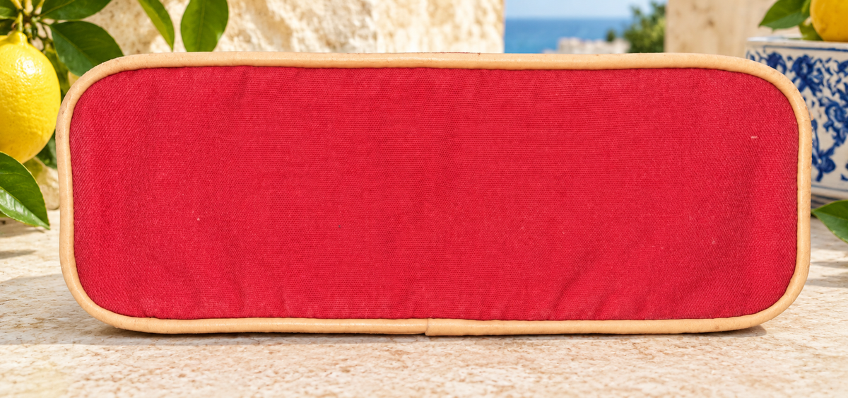 Hermes Bolide Pouch Case/Toiletry Bag Red