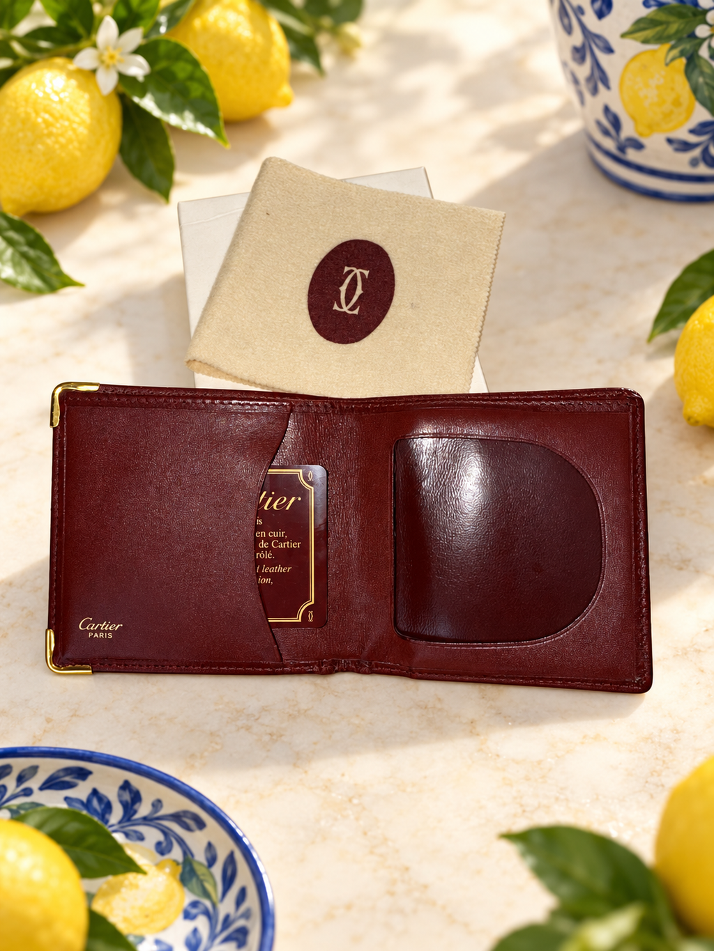 Must de Cartier Leather Bifold Wallet