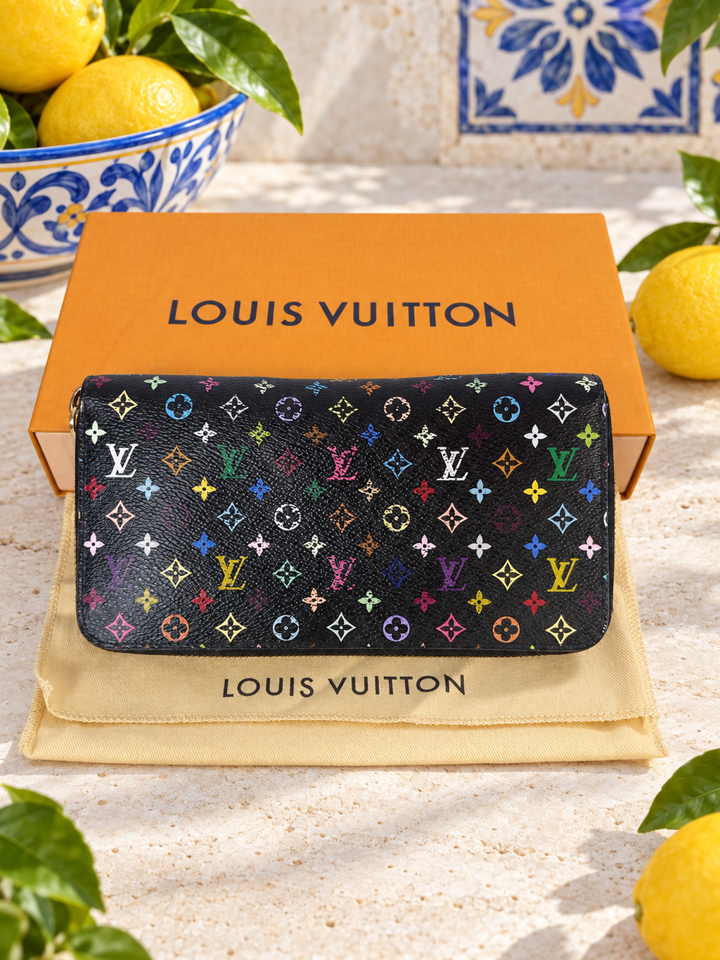 Louis Vuitton Monogram Multicolor Zippy Wallet