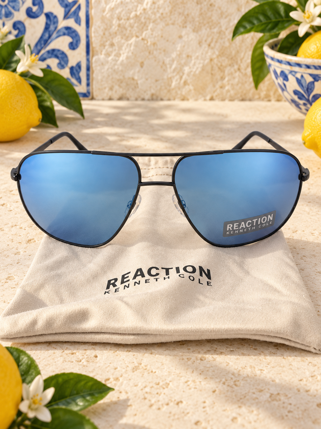 Kenneth Cole Reaction KC2984 Men’s Aviator Sunglasses