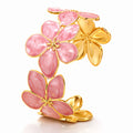 Flower Meadow PVD Gold-Plated Steel Bracelet - Intensity