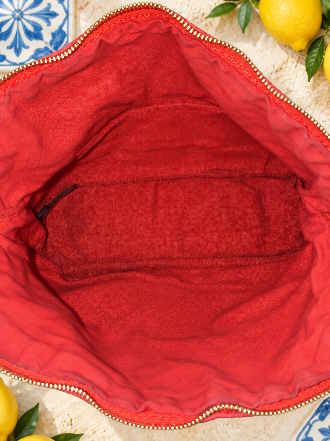 Hermes Bolide Pouch Case/Toiletry Bag Red