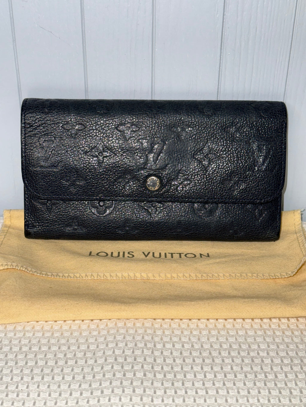 Louis Vuitton Black Empreinte Virtuose Long Wallet