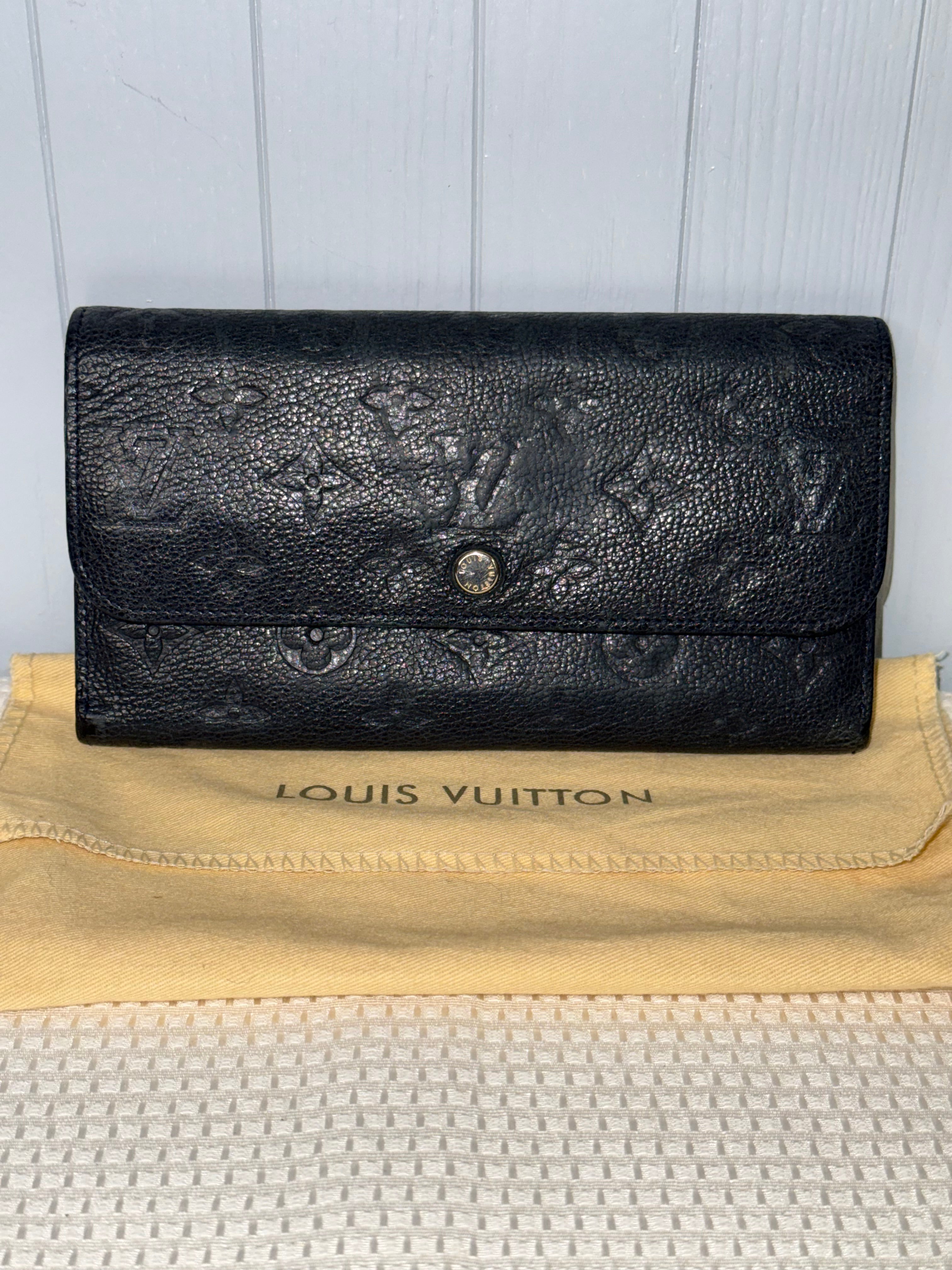 Louis Vuitton Black Empreinte Virtuose Long Wallet