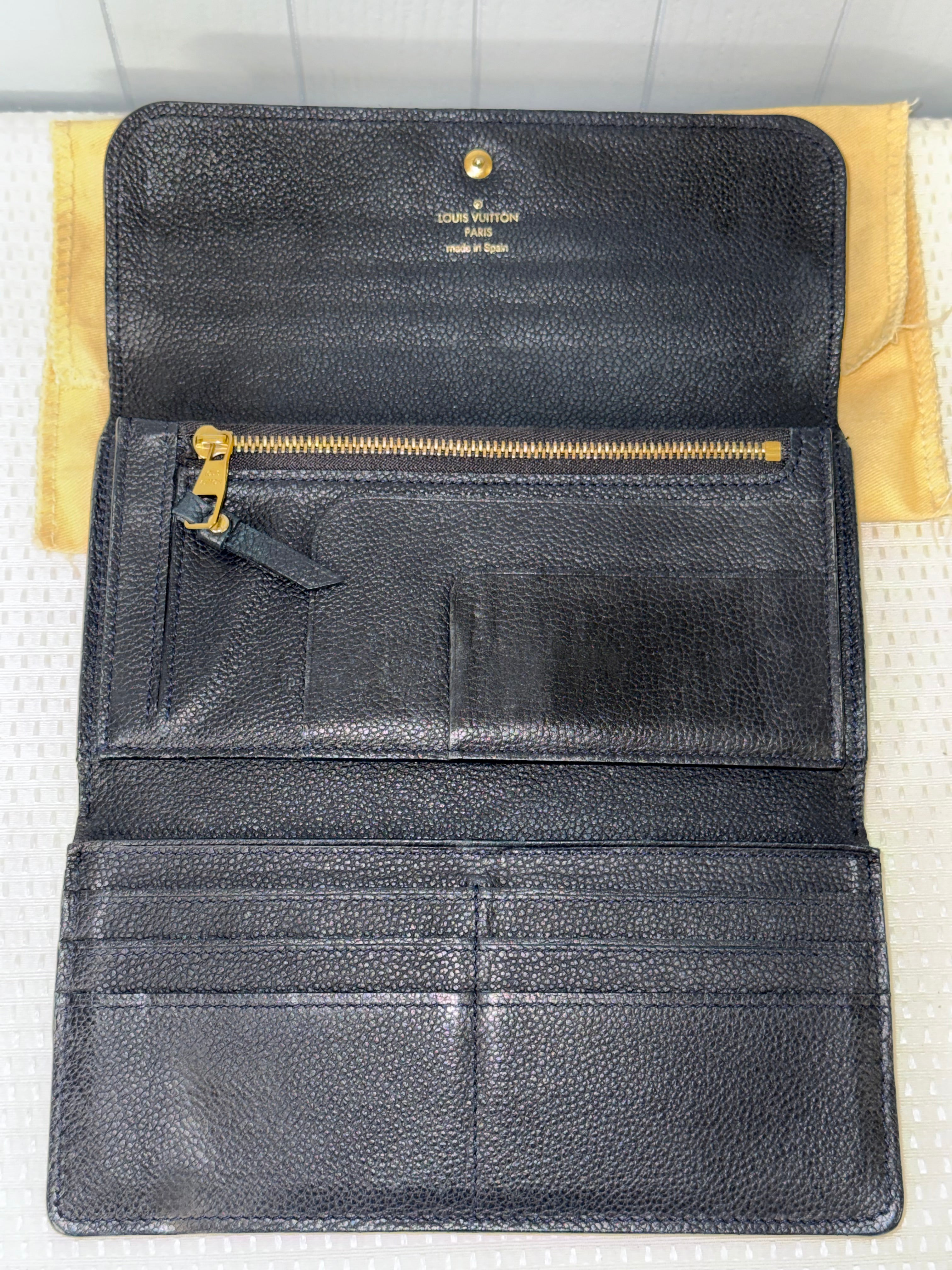 Louis Vuitton Black Empreinte Virtuose Long Wallet