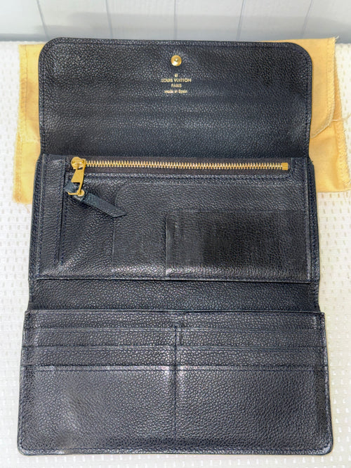 Louis Vuitton Black Empreinte Virtuose Long Wallet