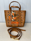 MCM Berlin Bear Graffiti Tote/Crossbody