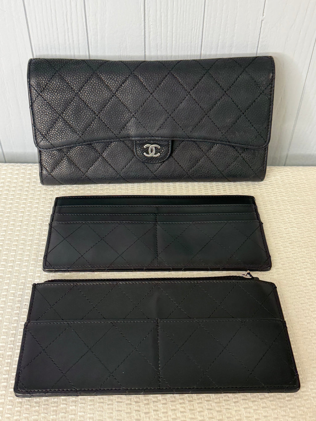Chanel Caviar Quilted Classic Flap Long Wallet
