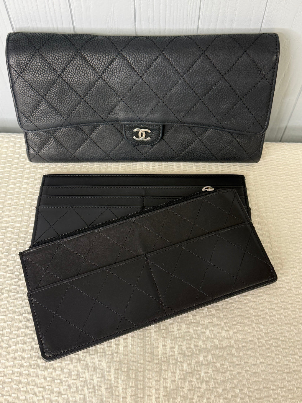 Chanel Caviar Quilted Classic Flap Long Wallet