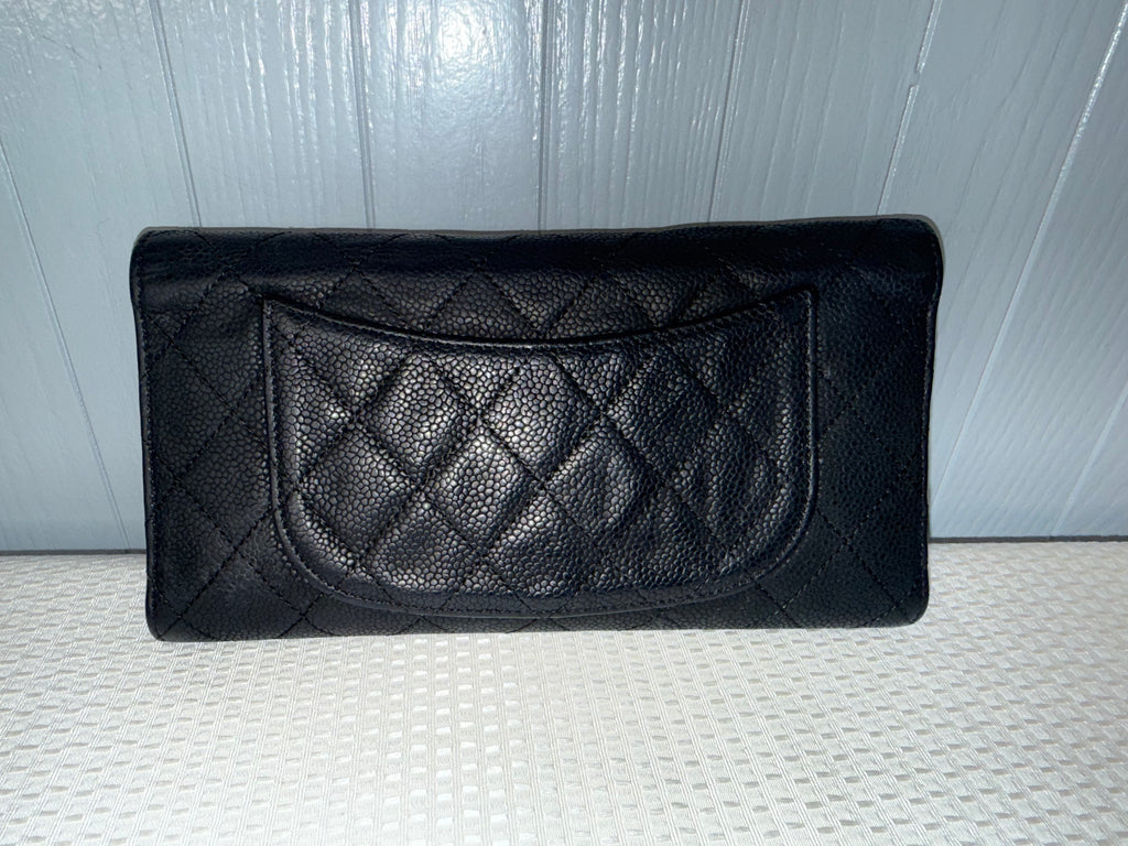 Chanel Caviar Quilted Classic Flap Long Wallet
