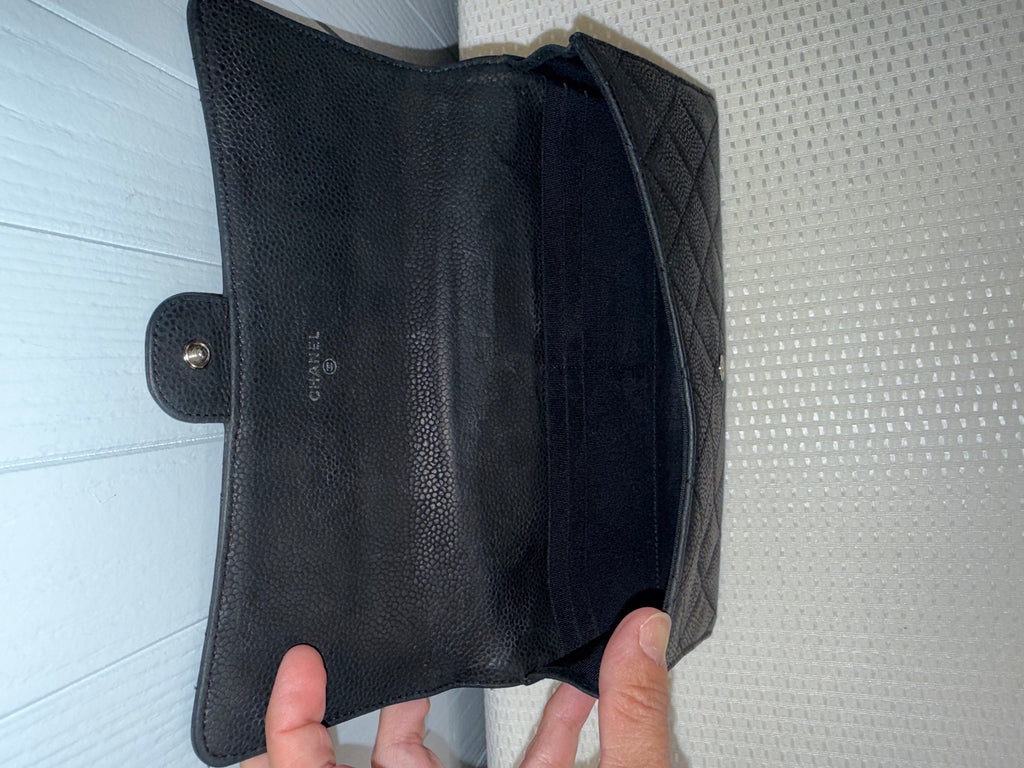 Chanel Caviar Quilted Classic Flap Long Wallet