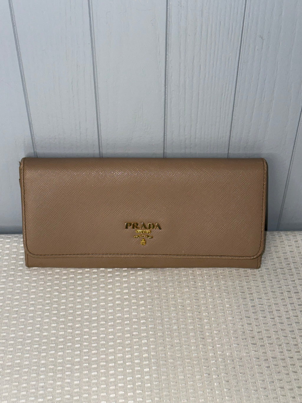 Prada Saffiano Leather Continental Long Wallet