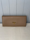 Prada Saffiano Leather Continental Long Wallet