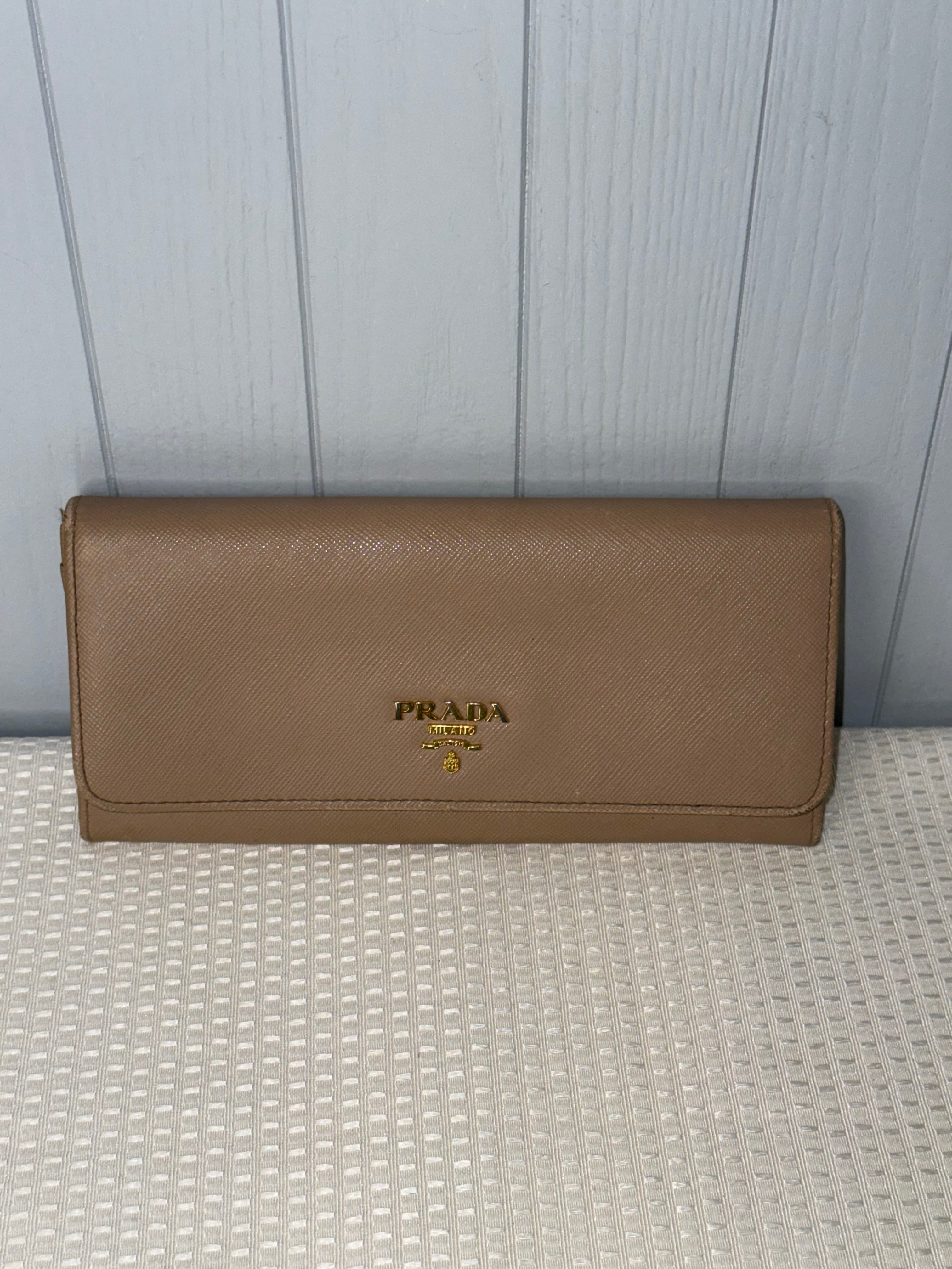 Prada Saffiano Leather Continental Long Wallet